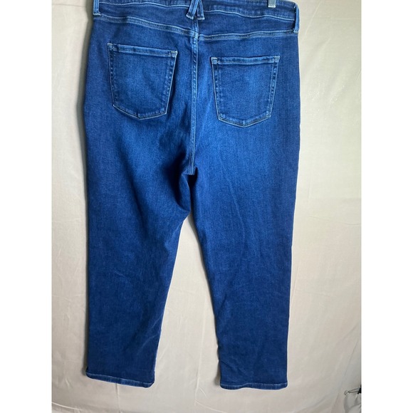 Lauren Conrad Womens High Rise Straight Leg Jeans Dark Wash Size 16 - Picture 7 of 10